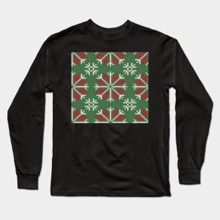 Knitted Christmas jacquard Long Sleeve T-Shirt